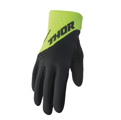 Mănuși de iarnă motocross THOR SPECTRUM FLO BLACK/ACID COLD WEATHER