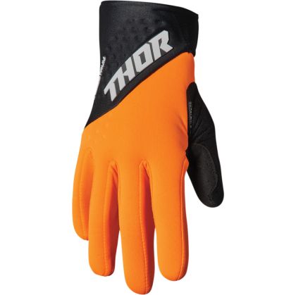 Winter motocross gloves THOR SPECTRUM FLO ORANGE/BLACK COLD WEATHER