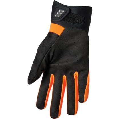 Winter motocross gloves THOR SPECTRUM FLO ORANGE/BLACK COLD WEATHER