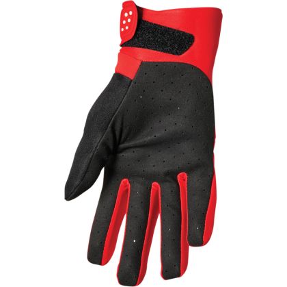 THOR SPECTRUM RED/WHITE COLD WEATHER winter motocross gloves