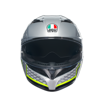 AGV K3 HELMET - FORTIFY GRAY/BLACK/YELLOW FLUO