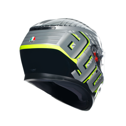 CASTĂ AGV K3 - FORTIFY GRI/NEGRU/GALBEN FLUO