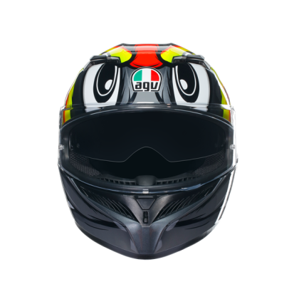 AGV K3 -BIRDY 2.0 HELMET GRAY/YELLOW/RED