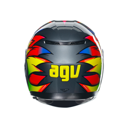 КАСКА  AGV K3 -BIRDY 2.0 GREY/YELLOW/RED