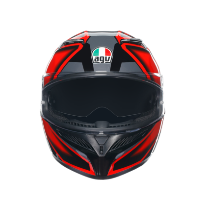 КАСКА  AGV K3 -COMPOUND BLACK/RED