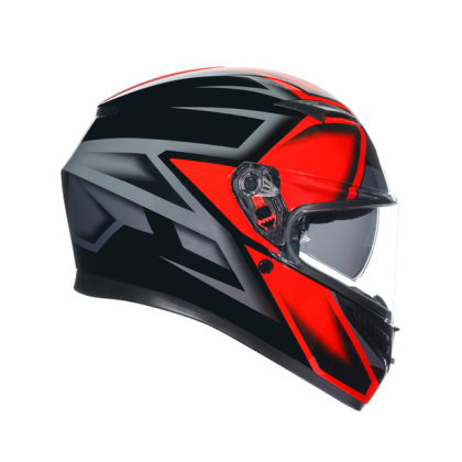 КАСКА  AGV K3 -COMPOUND BLACK/RED