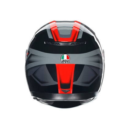 AGV K3 HELMET - COMPOUND BLACK/RED