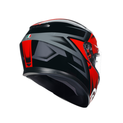 КАСКА  AGV K3 -COMPOUND BLACK/RED