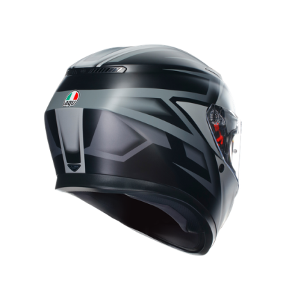 CASTĂ AGV K3 COMPOUND NEGRU MAT/GRI