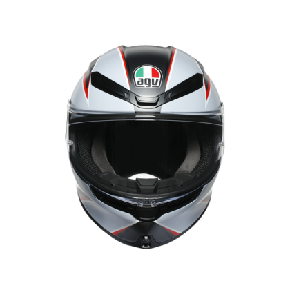 HELMET AGV K-6 S FLASH MATT BLACK/GREY/RED