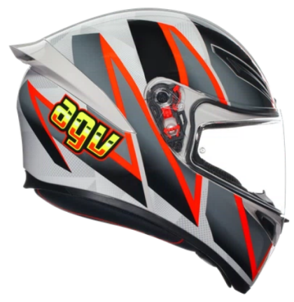 Каска AGV K1 S E2206 - BLIPPER GREY/RED