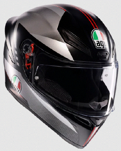 Helmet AGV K1 S LAP MATT BLACK/GREY/RED