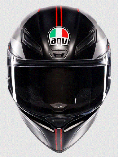 Helmet AGV K1 S LAP MATT BLACK/GREY/RED