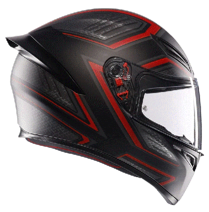 Helmet AGV K1 S SLING MATT BLACK/RED