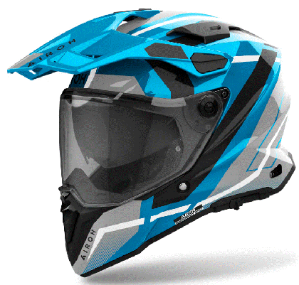 Helmet AIROH COMMANDER 2 MAVICK CERULEAN BLUE