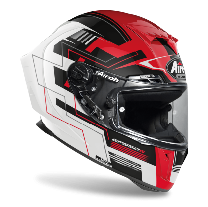 AIROH GP550 S CHALLENGE RED GLOSS HELMET