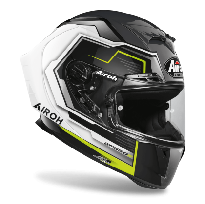 КАСКА AIROH GP550 S RUSH WHITE/YELLOW