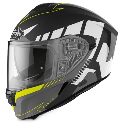 AIROH SPARK RISE BLACK/NEON MATT HELMET