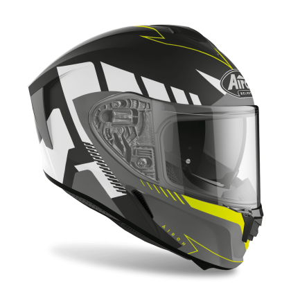 AIROH SPARK RISE BLACK/NEON MATT HELMET