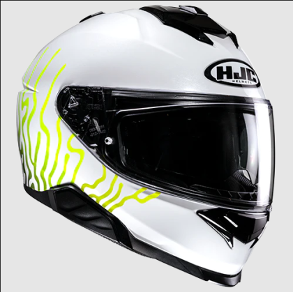 Каска HJC i71 CELOS WHITE/BLACK/GREEN