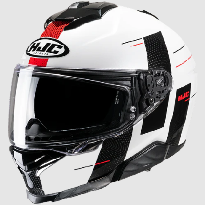 Каска HJC i71 PEKA WHITE/BLACK/RED