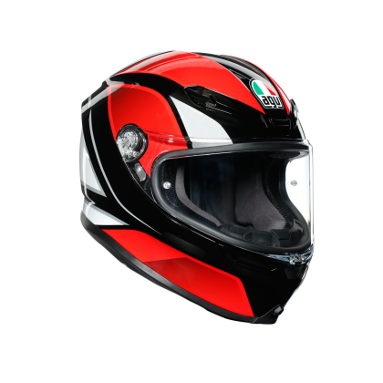 HELMET K-6 S HYPHEN BLACK/RED/WHITE