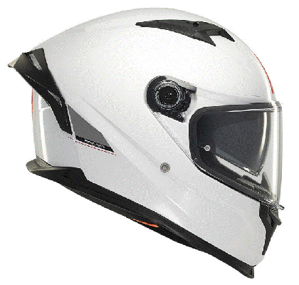 Helmet MT BRAKER SV SOLID A0 GLOSS PEARL WHITE