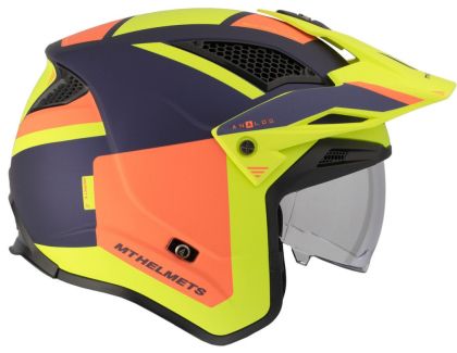 Casca MT DISTRICT SV S ANALOG D27 PORTOCALIU MAT/GALBEN FLUO