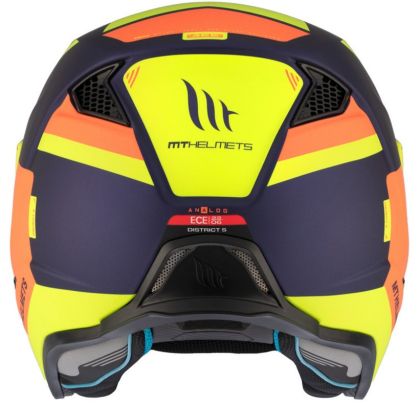 Helmet MT DISTRICT SV S ANALOG D27 MATT ORANGE/FLUO YELLOW