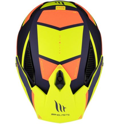 Helmet MT DISTRICT SV S ANALOG D27 MATT ORANGE/FLUO YELLOW