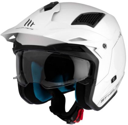 Helmet MT DISTRICT SV S SOLID A0 GLOSS WHITE