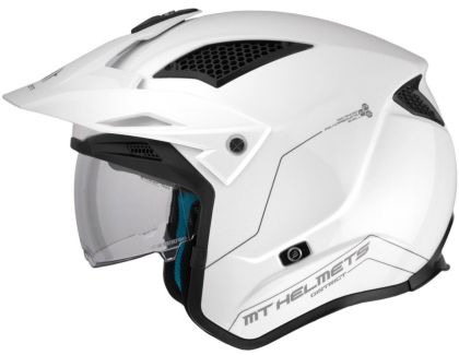 Helmet MT DISTRICT SV S SOLID A0 GLOSS WHITE