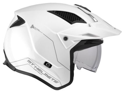 Helmet MT DISTRICT SV S SOLID A0 GLOSS WHITE