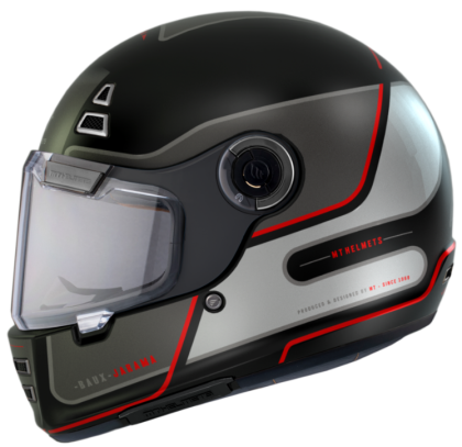 Helmet MT JARAMA BAUX E15 MATT FLUOR RED