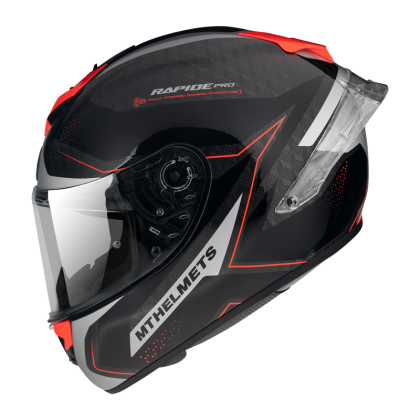 HELMET MT RAPIDE PRO MASTER B5 GLOSS FLUOR RED