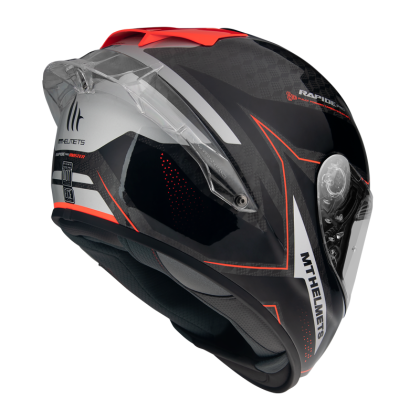 HELMET MT RAPIDE PRO MASTER B5 GLOSS FLUOR RED