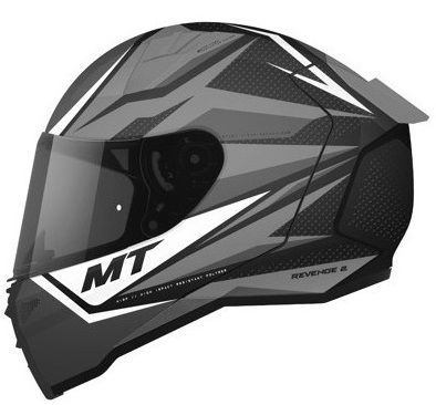 Helmet MT REVENGE 2 B0 KLEY BLACK/GRAY GLOSS