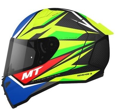 Helmet MT REVENGE 2 KLEY A3 GLOSS FLUO YELLOW