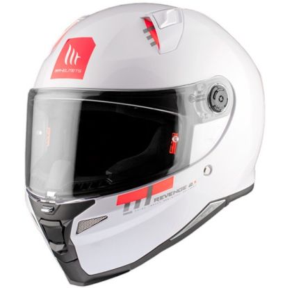 Helmet MT REVENGE 2 S SOLID A0 GLOSS PEARL WHITE