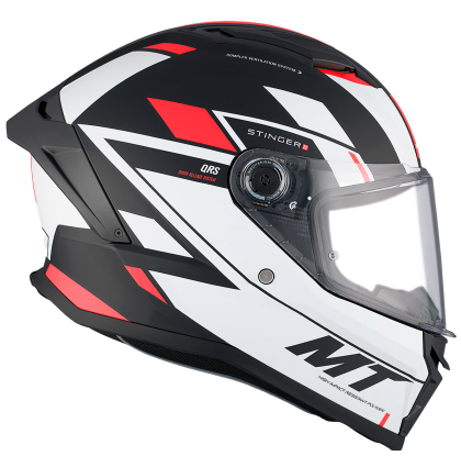 Helmet MT STINGER 2 ZIVZE B5 MATT BLACK/WHITE/RED