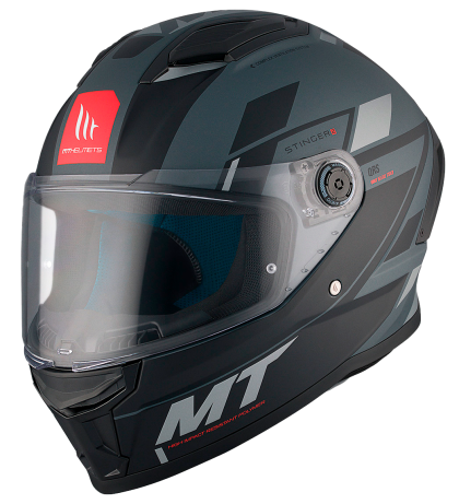 Helmet MT STINGER 2 ZIVZE C2 MATT BLACK/GREY