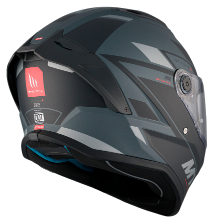 Helmet MT STINGER 2 ZIVZE C2 MATT BLACK/GREY