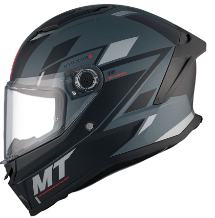 Helmet MT STINGER 2 ZIVZE C2 MATT BLACK/GREY