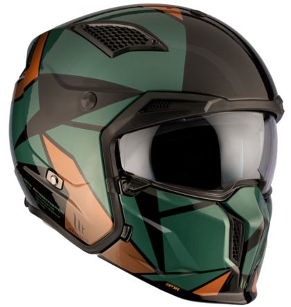 HELMET MT STREETFIGHTER S SV P1R A9 GREEN/BRONZE