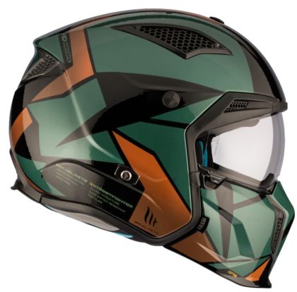 HELMET MT STREETFIGHTER S SV P1R A9 GREEN/BRONZE