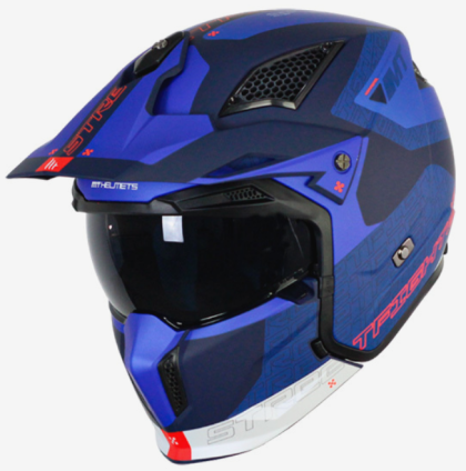 КАСКА MT STREETFIGHTER S TOTEM  C17 MATT 2 PEARL BLUE 