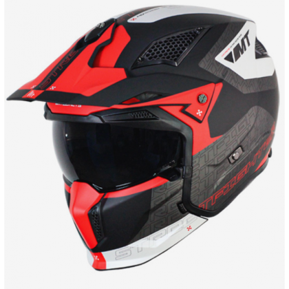 HELMET MT STREETFIGHTER S TOTEM B15 MATT PEARL RED