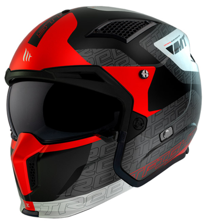 HELMET MT STREETFIGHTER S TOTEM B15 MATT PEARL RED