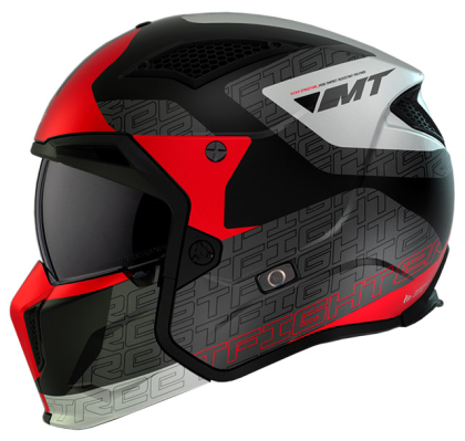 HELMET MT STREETFIGHTER S TOTEM B15 MATT PEARL RED