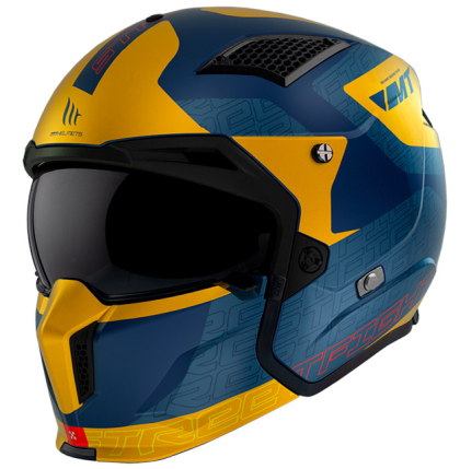 HELMET MT STREETFIGHTER S TOTEM C3 MATT 2 YELLOW